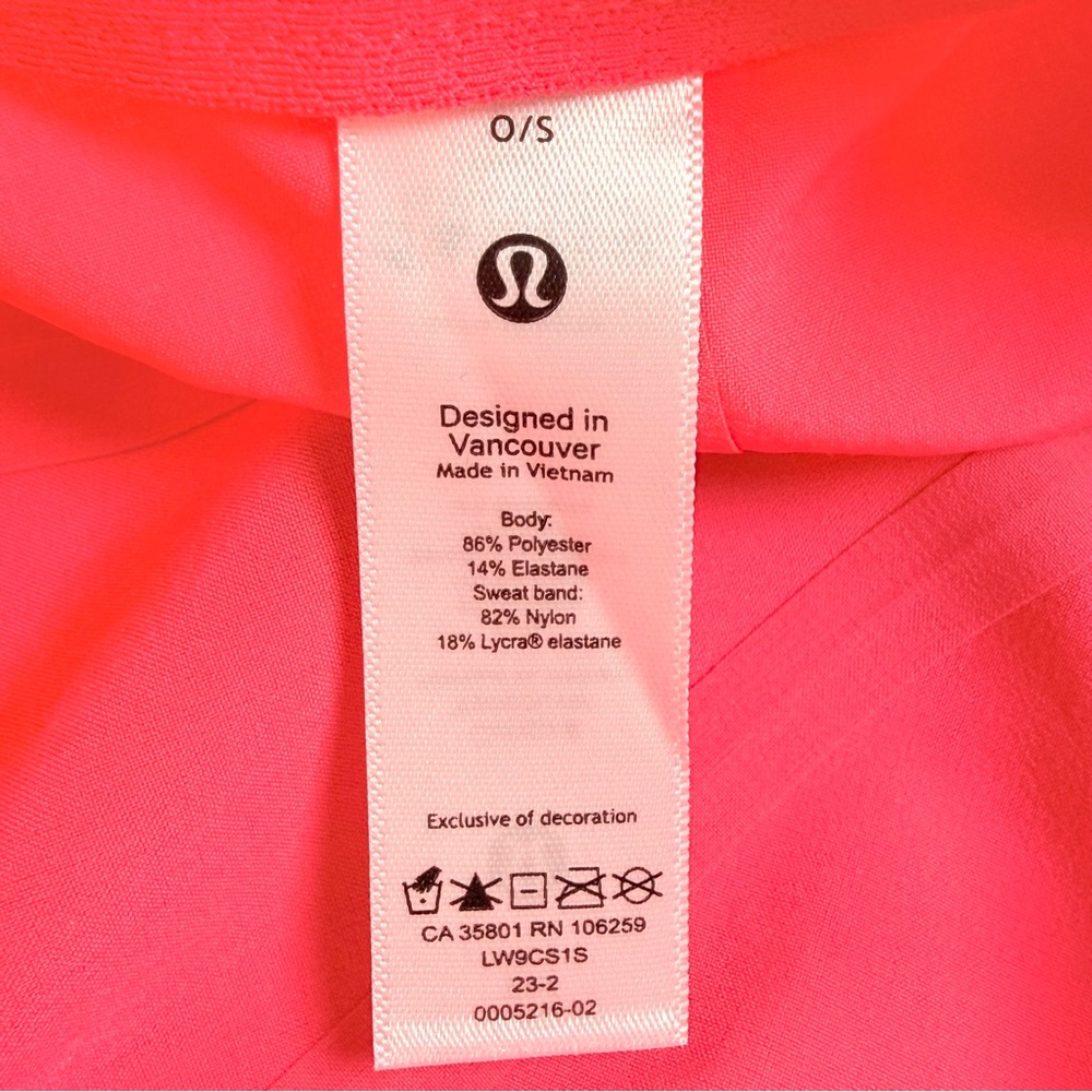 Lululemon Womens Fast and Free Running Hat Pink One Size FLAW - Picture 4 of 7
